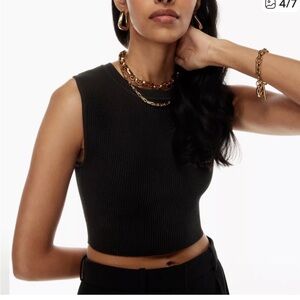Babaton Sculpt knit Muscle Cropped Top